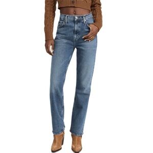 Agolde Vintage High Rise Bootcut Non Distressed Medium Blue Denim Jean Size 30
